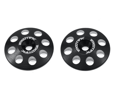 EXO1665BLK 22mm 1/8 XL Aluminum Wing Buttons (2) (Black)
