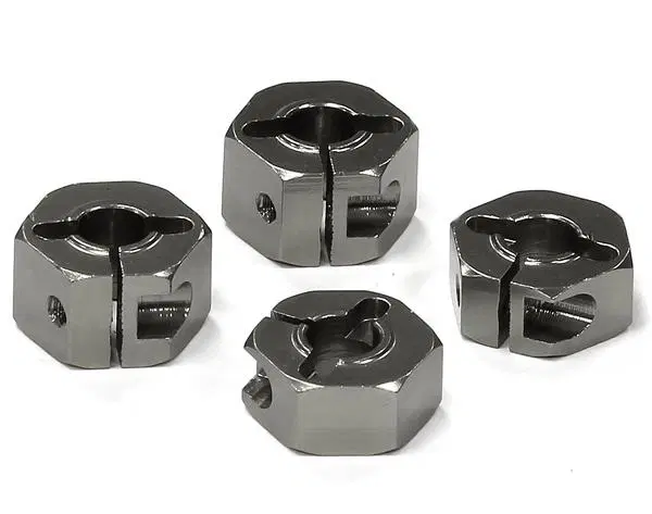 INTT8677GREY Billet Machined Hex Wheel Hubs 2WD