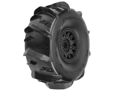 PRO1018911 1/7 Dumont Sand/Snow F/R Tires MTD 17mm Black Raid (2): Mojave/UDR