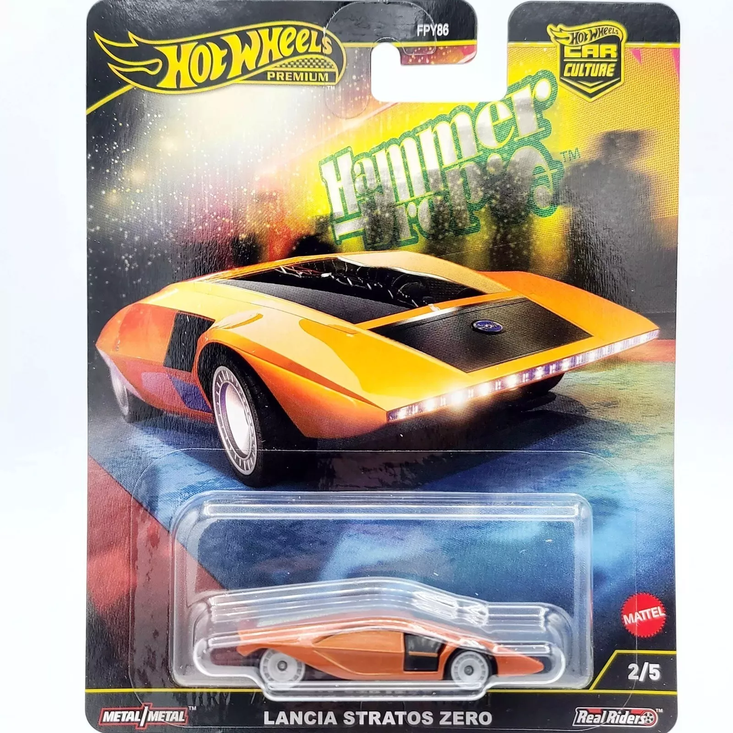HWFPY86-961F 1:64 Car Cultures 2024 F Case Hammer Drop Lancia Stratos Zero