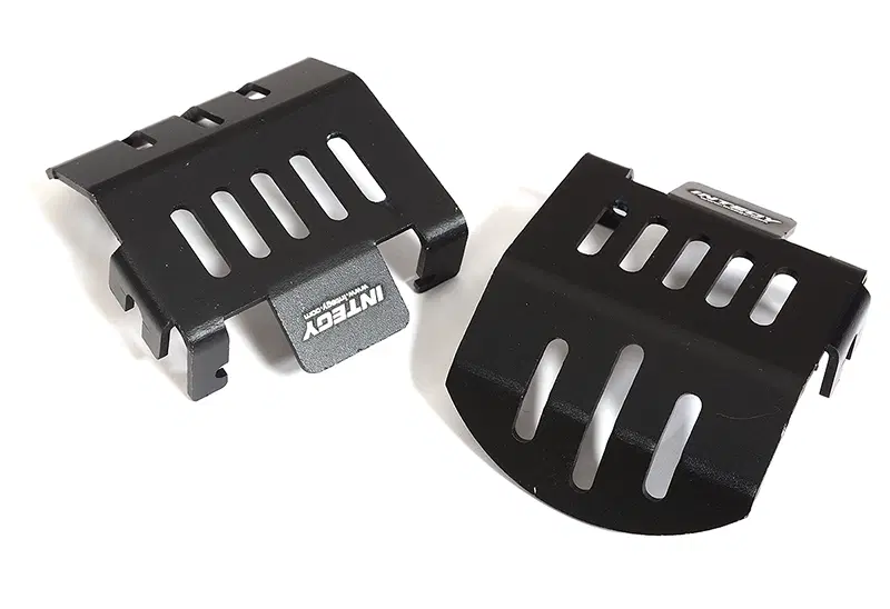 INTC28417BLACK Front & Rear Differential Skid Plates for Traxxas TRX-4 Scale Crawler