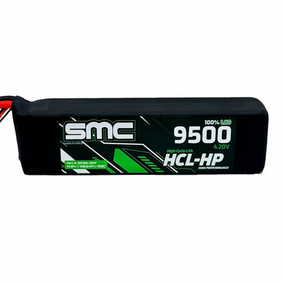 SMC95150-4S1P HCL-HP 14.8V 9500mAh 150C G10 Protection Plates - Traxxas Plug