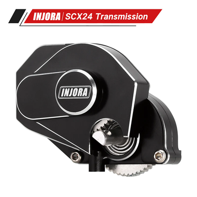 SCX24-130BK INJORA CNC Aluminum Complete Transmission Gearbox for Axial SCX24 AX24 - Black