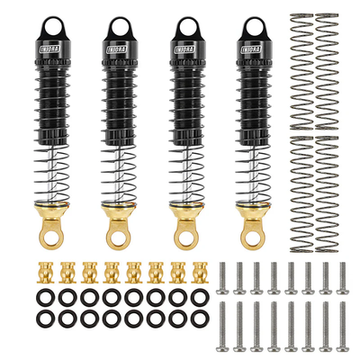 4M-71BK-4 INJORA 59mm Long Threaded Oil Shocks with Brass End for 1/18 TRX4M
