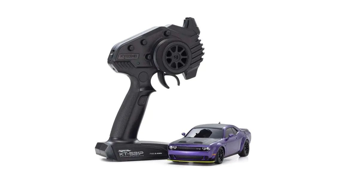 KYO32621PU Mini-Z AWD Dodge Challenger SRT Hellcat Redeye - Purple