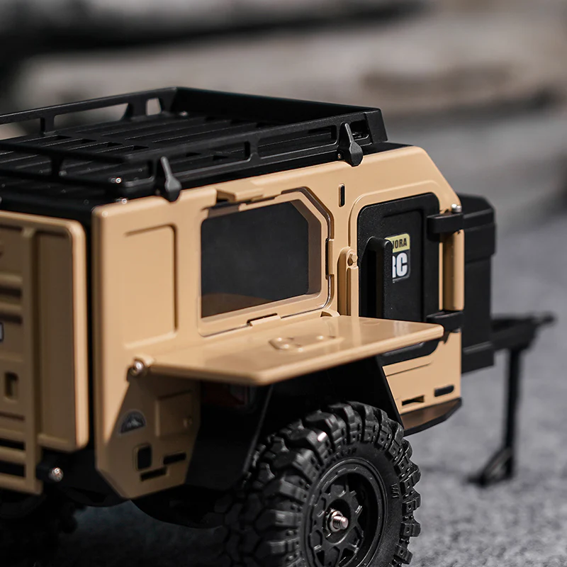 DG-TC10YE INJORA Off-Road Camping Trailer for 1/18 1/24 RC Crawlers TRX4M SCX24