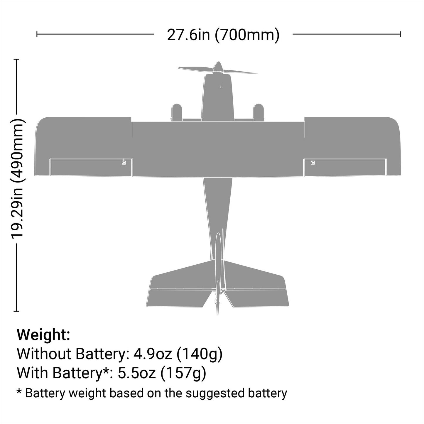 HBZ6100 HobbyZone Apprentice STOL S 700mm RTF with SAFE