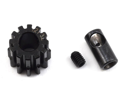 PTK8055 Steel 32P Pinion Gear w/3.17mm Reducer Sleeve (Mod .8) (5mm Bore) (12T)
