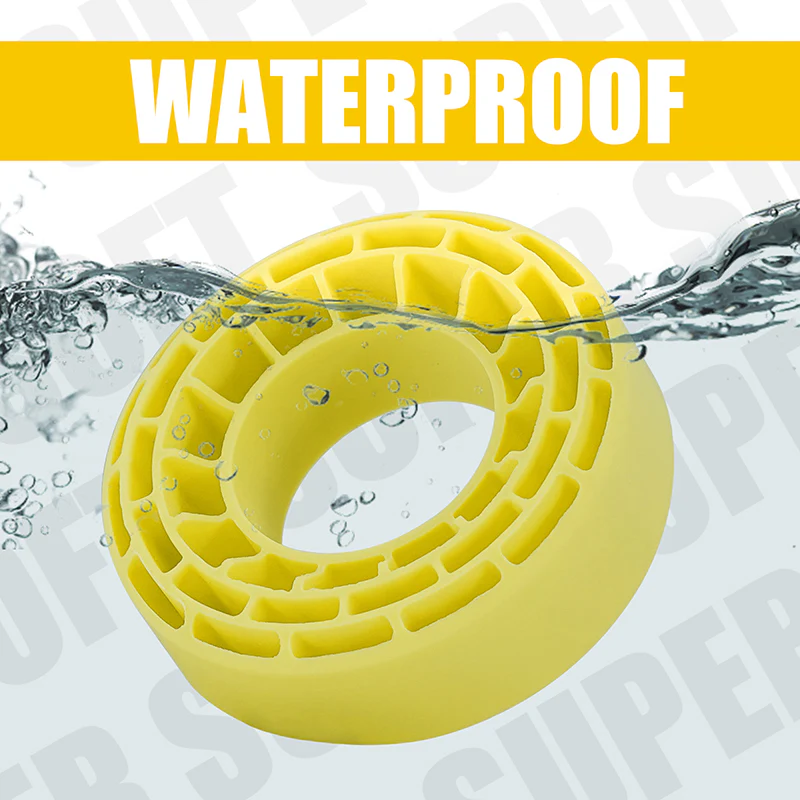 YQT-1005-1056YE INJORA 1.0" 57*22mm Rock Terrain Tires & Silicone Rubber Inserts Combo (4)