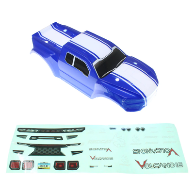 RER13658 1/16th Truck Body W/ Stickers (Blue)(1pc)