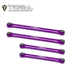 X003LAZ8PJ TREAL TRX4M Lower Links Set (4pcs) Aluminum 7075 Lower Chassis 4-Links Upgrades 1/18 Scale-Purple