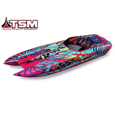 57046-4 M41 Wide Body 40" Catamaran Brushless Race Boat Pink