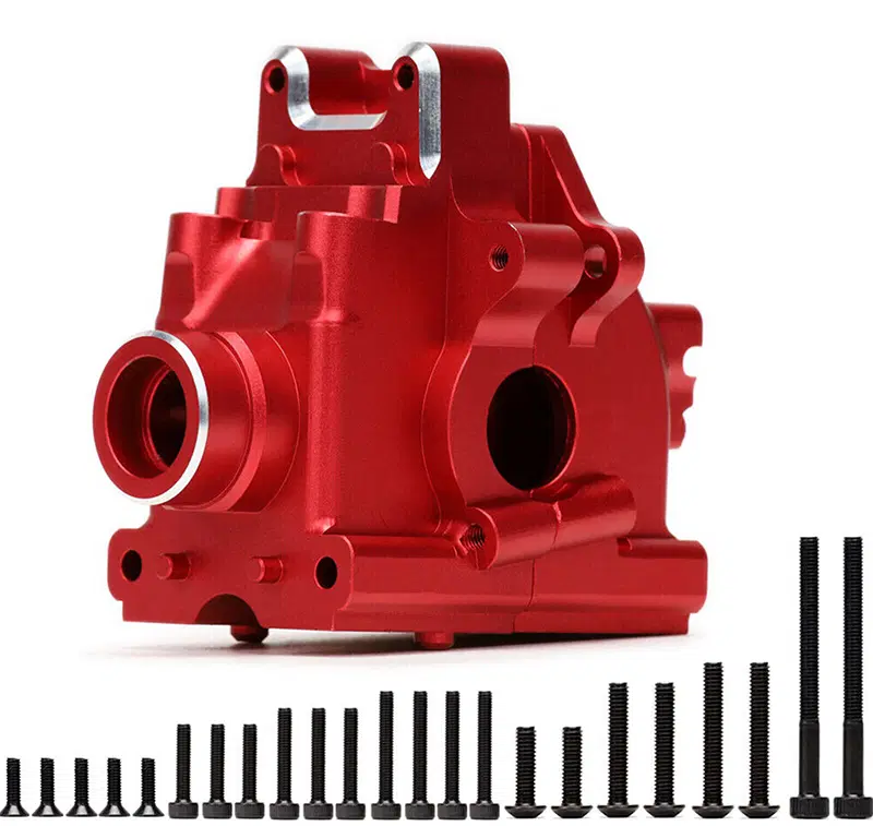INTC32477RED Alloy Machined Bulkhead Set 1/8 4WD