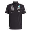 JW5391 Mercedes AMG Petronas Formula 1 2025 Men's Team Polo Shirt - Black -