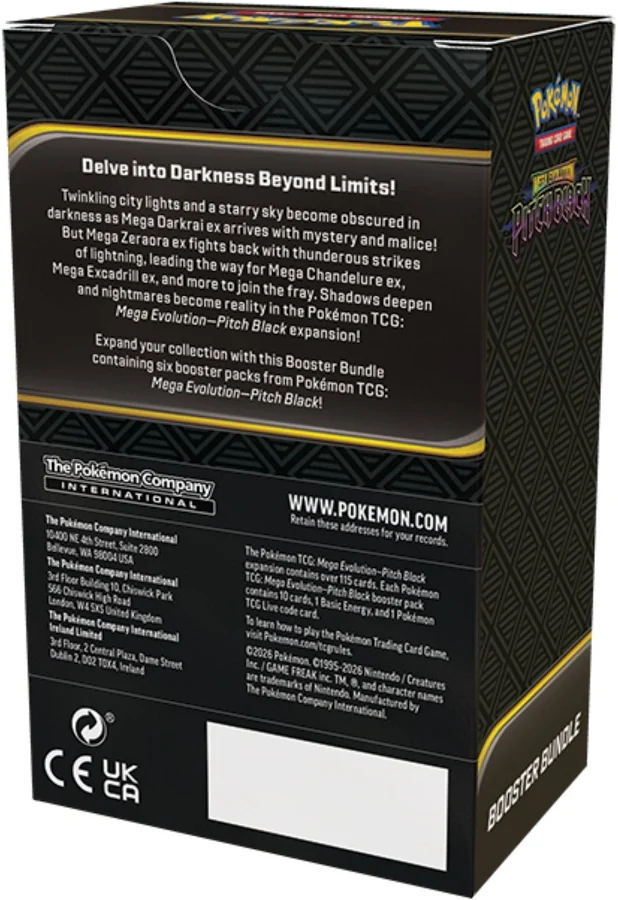 PKU10-10422-109 Pokemon Mega Evolution Pitch Black Booster Bundle