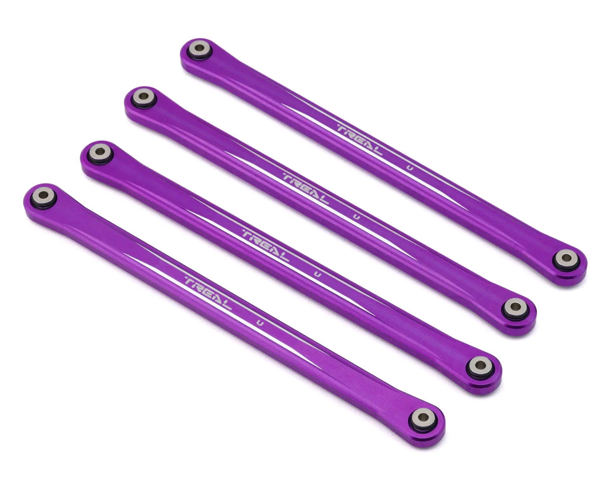 X003FXYGJL Treal Hobby Losi LMT Aluminum Upper Link Bars (Purple) (4)