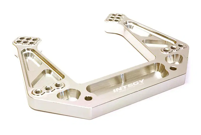 INTC27635SILVER Billet Front Shock Tower 1/10 2WD