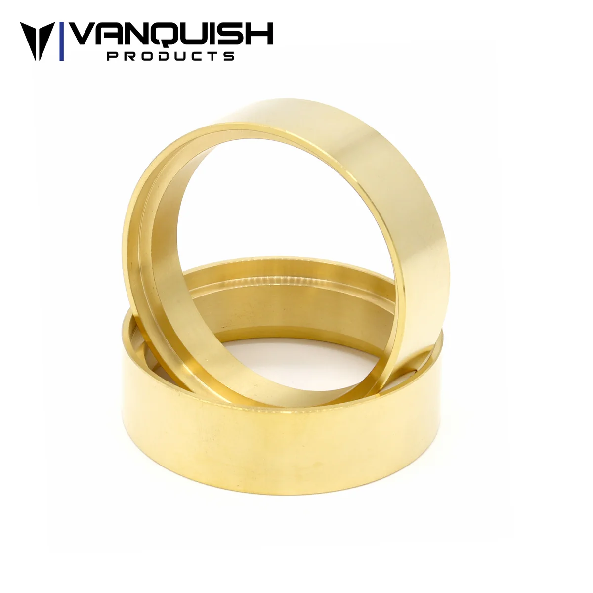 VPS05257 Vanquish Products 2.2 Brass Wheel Clamp Rings 0.8" Wide (Pair)