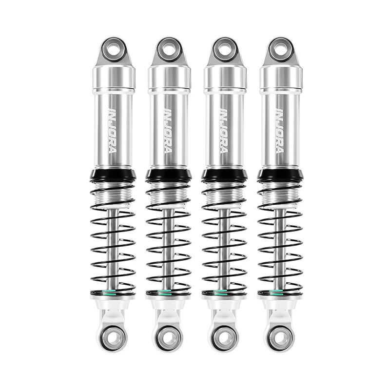 4M-122SR INJORA LS 59mm Aluminum Oil Shocks for 1/18 TRX4M - Silver