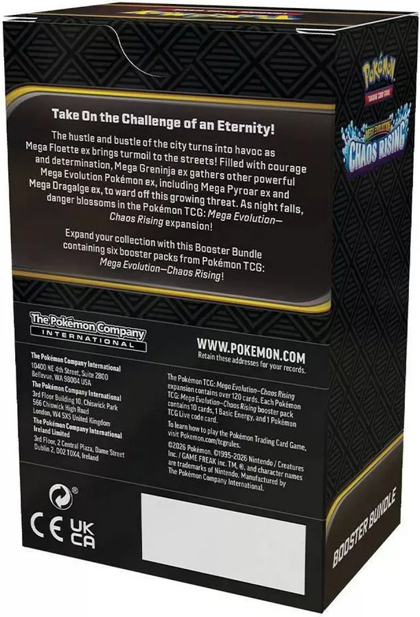 PKU10-10403-109 Pokemon Mega Evolution Chaos Rising Booster Bundle