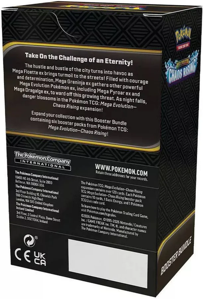 PKU10-10403-109 Pokemon Mega Evolution Chaos Rising Booster Bundle