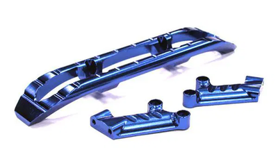 INTT4089BLUE Billet Machined Alloy Front Bumper