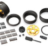 BRPB034MBKGD ProBuild™ 1.9" SV5 Adjustable Offset Aluminum Beadlock Wheels (2) Matte Black/Gold