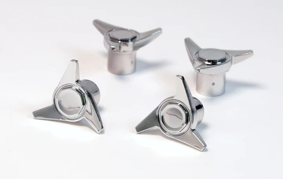 Jevries Diamond Super Swept Knock Offs for TRUE 13 Wheels Chrome