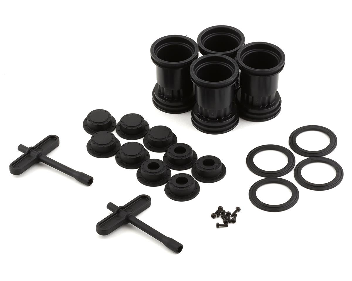 JCO3442B Tribute 1/24th Mini Monster Truck Wheels (Black) (4)