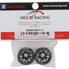NX-USA-EVO-F+2 NEXX Racing Mini-Z RWD "JUD" EVO Front Threaded Side-Wall Carbon Fiber Rims (2mm Offset) (Black) (2)
