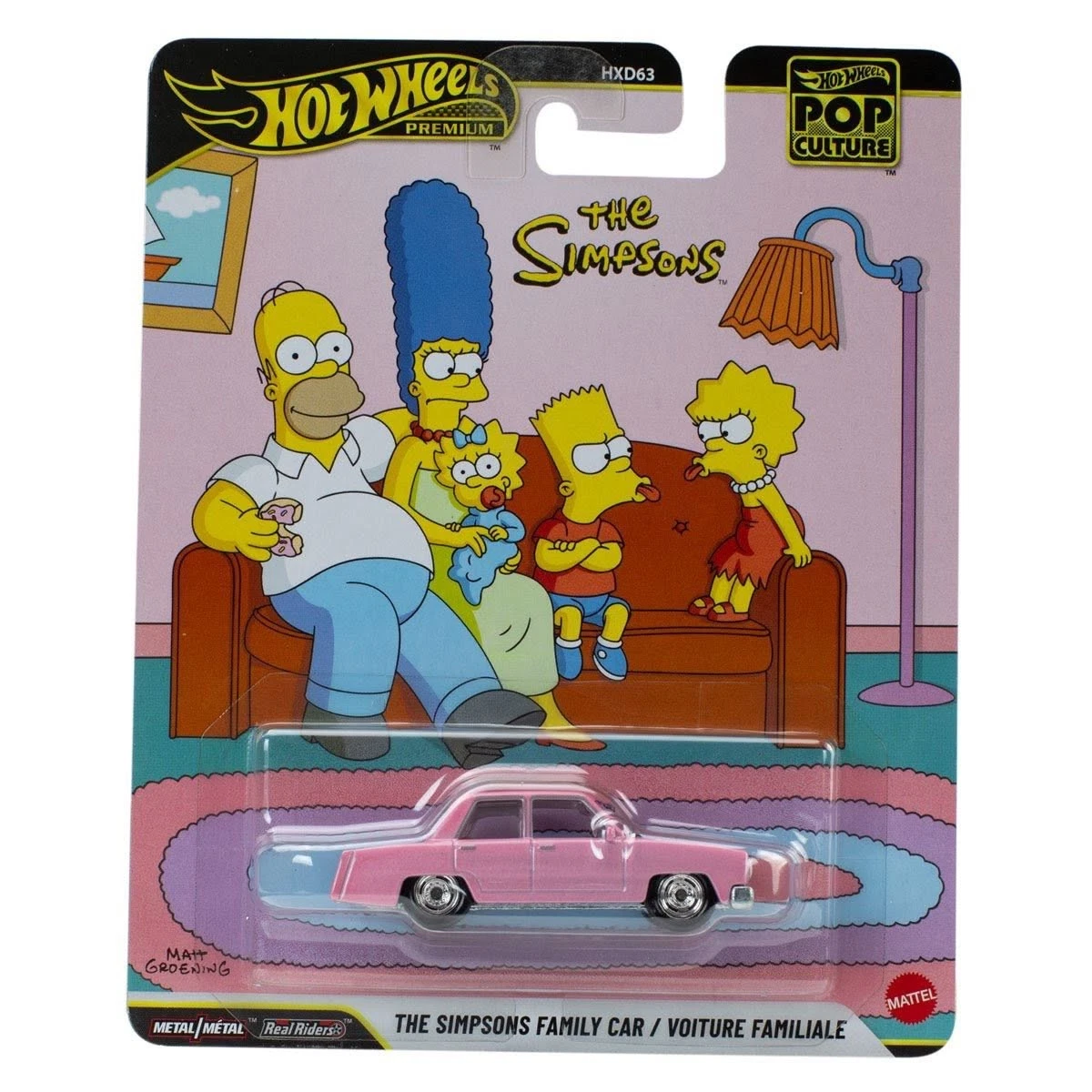 HWJHX09 HotWheels Pop Culture The Simpsons Family Car