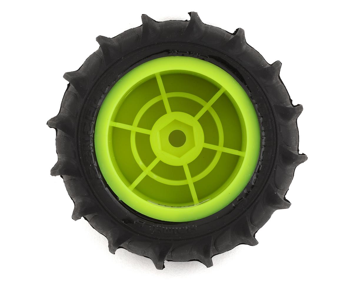 JCO4040-2221 Mini-T 2.0 Animal Pre-Mounted Rear Tires (Yellow) (2) (Green)