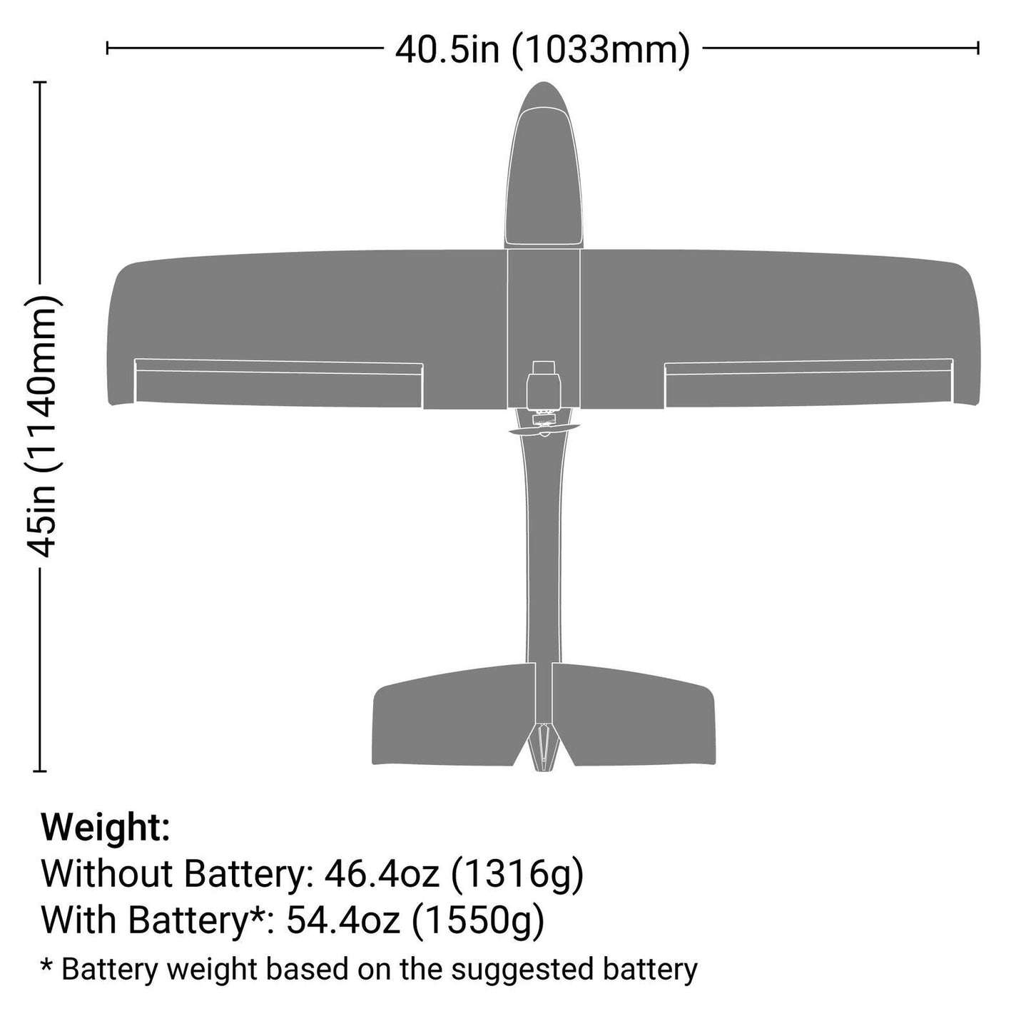 HBZ380002 HobbyZone AeroScout S 2 1.1m RTF Basic with SAFE and RealFlight