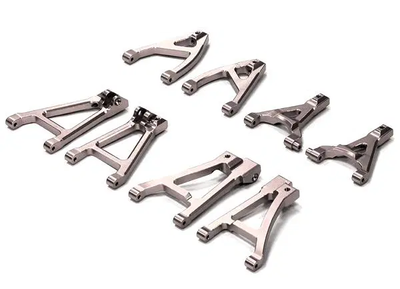 INTT3542SILVER Billet Machined Type III Suspension Conversion Kit for Traxxas 1/16 Slash