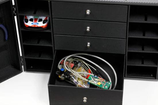PHBG009 PowerHobby 1/24 Slot Car/ 1/28 MINIZ Car Pit Box Case