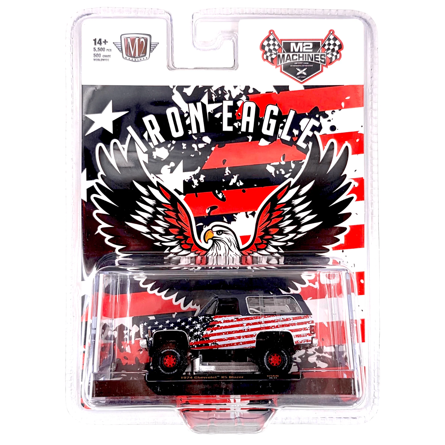 M2Machines 31500-HS60 1:64th Scale 1974 Chevrolet K5 Blazer "Iron Eagle" Chase