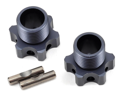 TKR5071C Aluminum 17mm Lightened Hex Wheel Hub Set (Gun Metal) (2) (+2mm Offset)