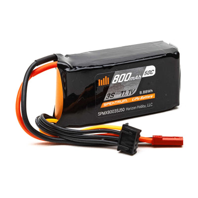 SPMX8003SJ50 3S 11.1V 800mAh 50C Li-Po; JST-RCY