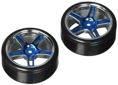 07003b Anodized Metallic Blue Drift Wheels & Tires