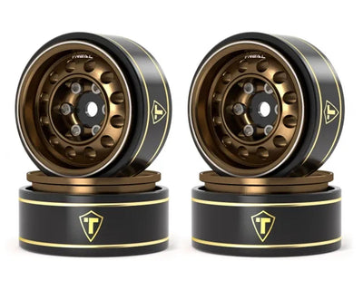 X004CPK10T Treal Type K 1.0" 12-Hole Beadlock Classic Vintage Wagon Wheels (Bronze) (4) (28.9g)