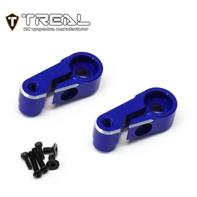 X003QX7KMP TREAL Aluminum 7075 Servo Horn 25T Steering Servo Arm (2pcs) for 1/18 TRX4M-Purple
