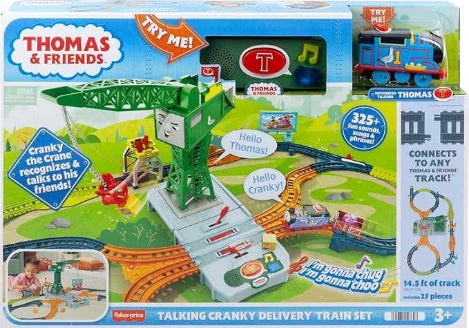 HMB97 Fisher-Price Thomas & Friends Talking Cranky Delivery Train Set