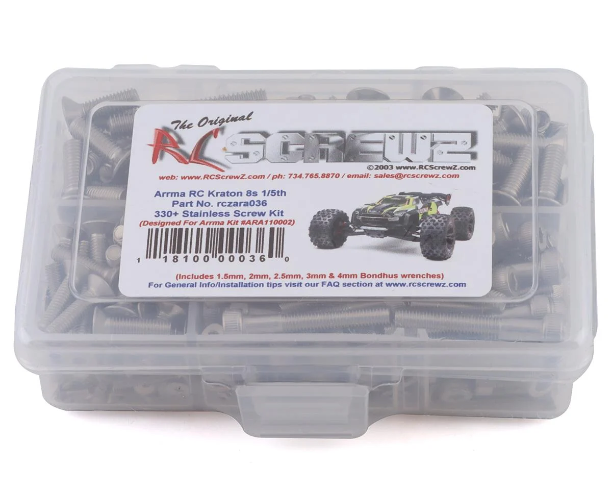 RCZARA036 Kraton 8S Screw Kit