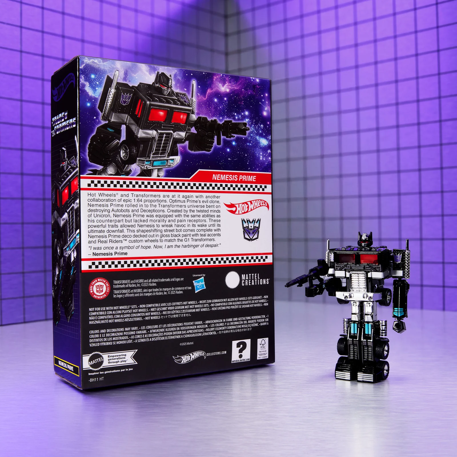 JCP67-9893 Hot Wheels Transformers Nemesis Prime Collectible JCP67-9893 Hot Wheels Transformers Nemesis Prime Collectible
