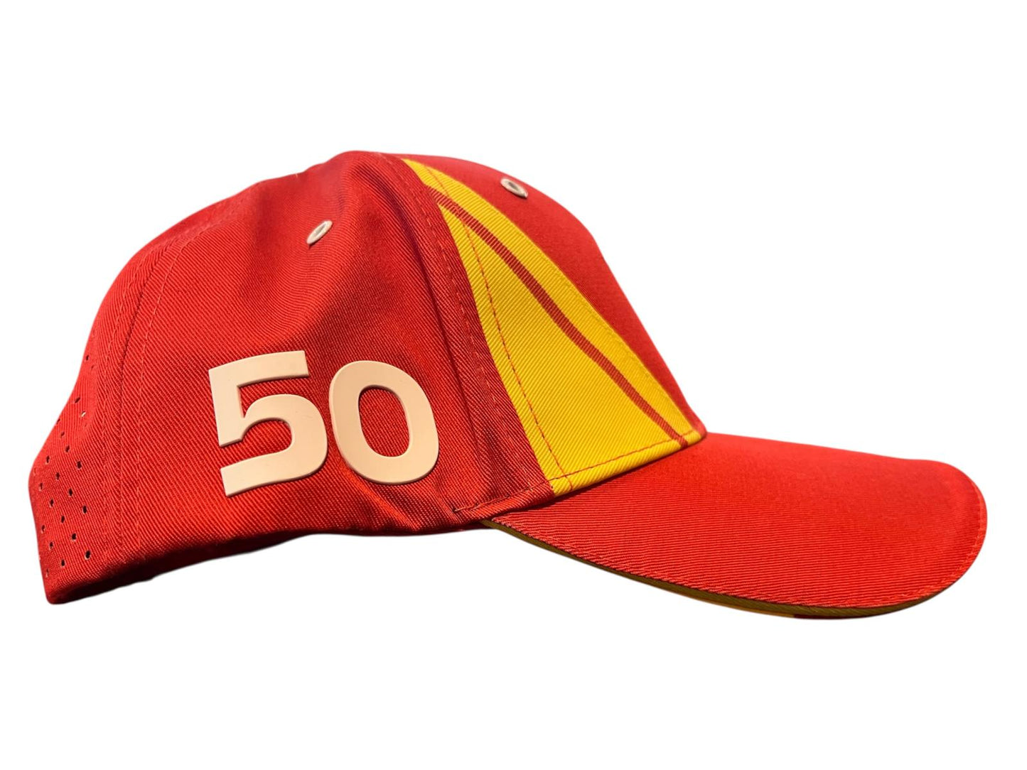 U2703 Scuderia Ferrari HyperCar Le Mans 2024 499P "50" Limited Edition Molina Team Hat - Red