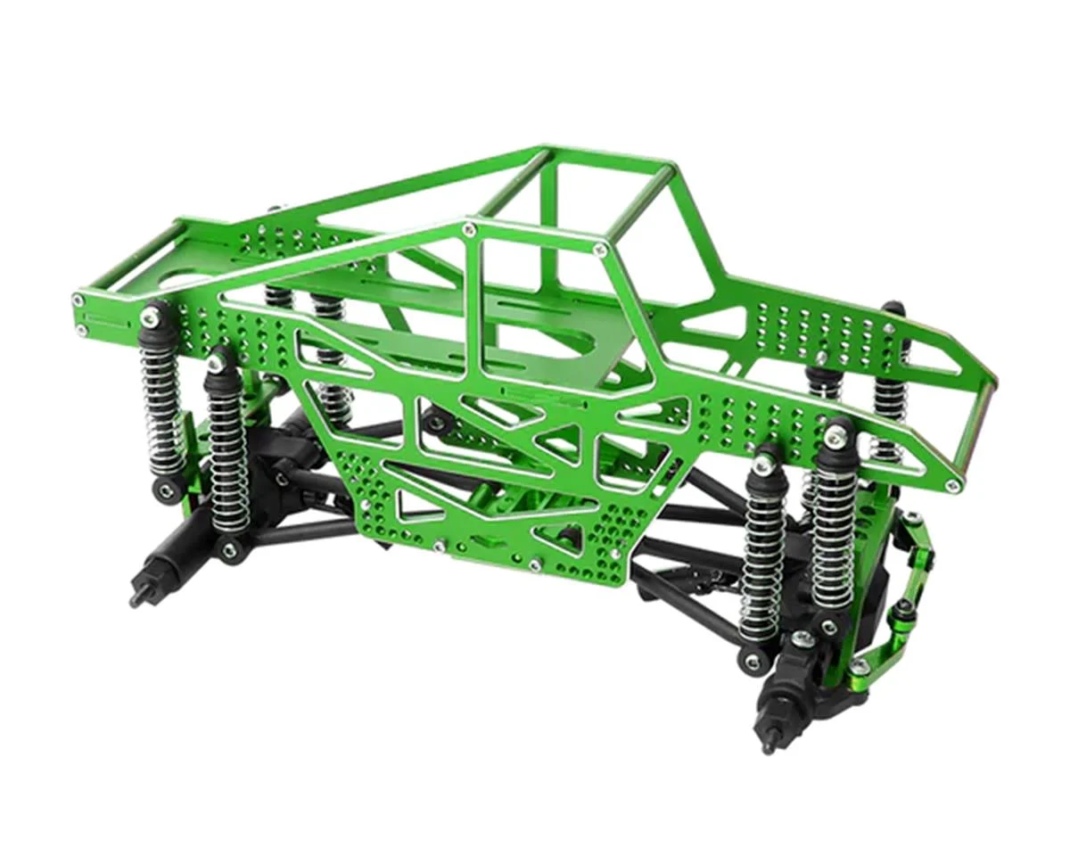 FUR-2118 1/24 Rampart CNC Machined Monster Truck Full Chassis Kit (Green)