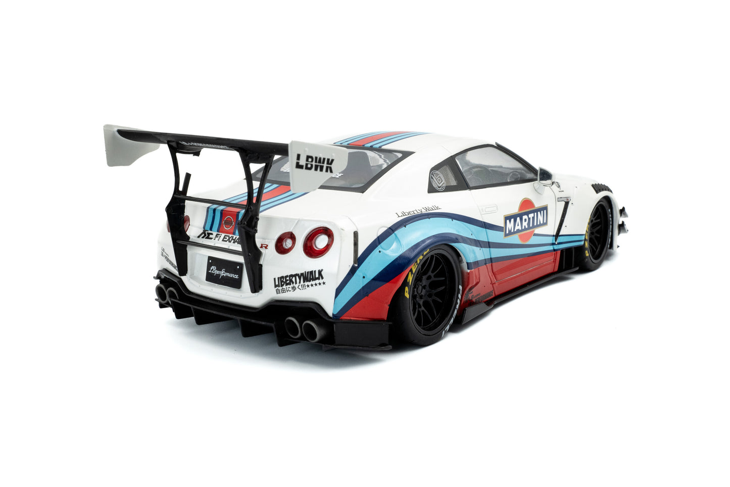 Solido S1805819 1:18 2024 Nissan Skyline GT-R R35 LBWK Liberty Walk MARTINI – White