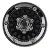YQW-MW1016BK Injora 1.0" ModuWheel Brass & Aluminum Micro Crawler Beadlock Wheels (Black) (4) (21g ea) (-4.4mm Offset)