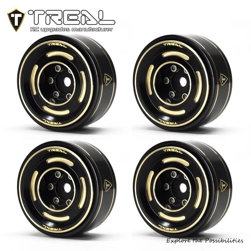 X003WX6O67 1.0 Beadlock Brass Wheels - C