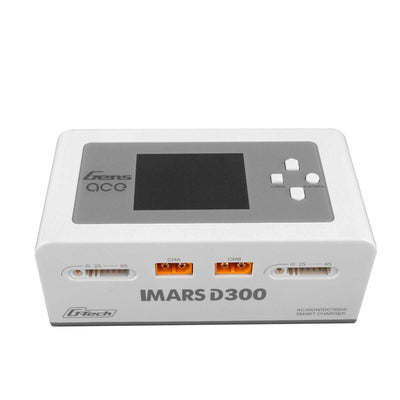 GEA300WD300-UW Gens Ace Imars D300 G-Tech Smart Dual AC/DC Charger (6S/16A) (White) (AC-300W) (DC-350W x2)